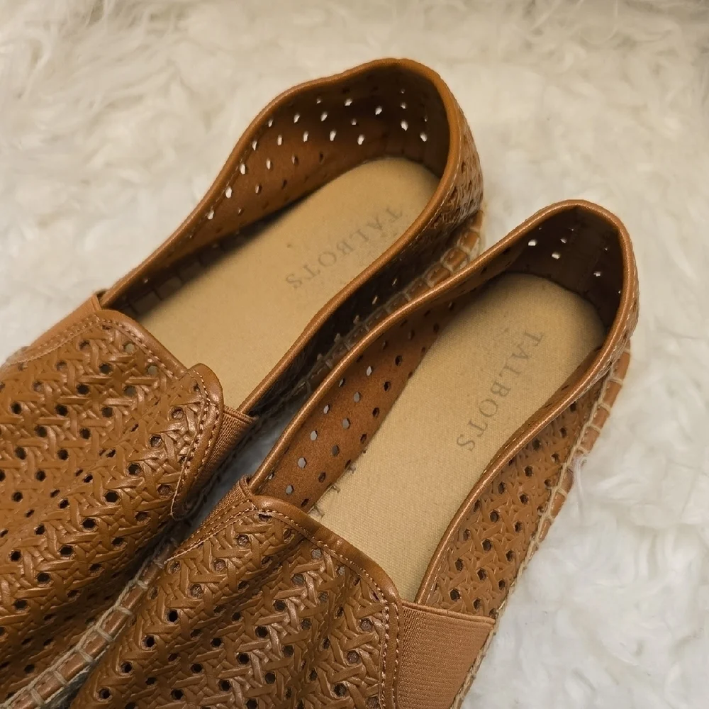 Talbots Brown Perforated Espadrilles
